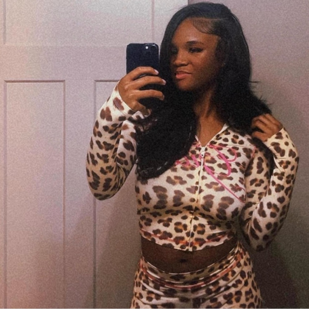I.AM.GIA Animal Print Zip-Up Set